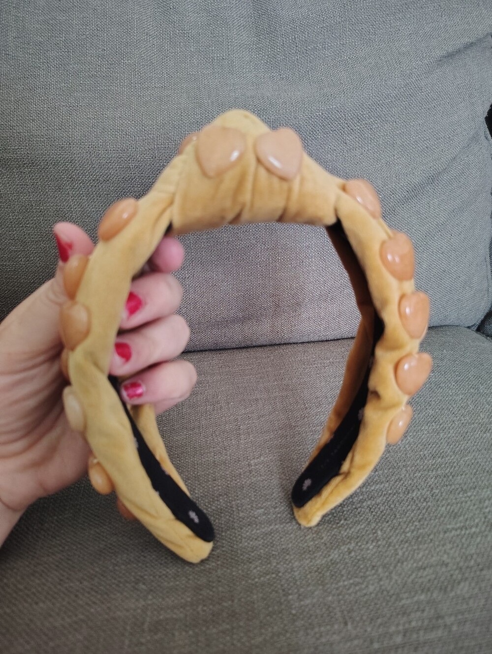 Lele Sadoughi Jasper Healing Stones Headband